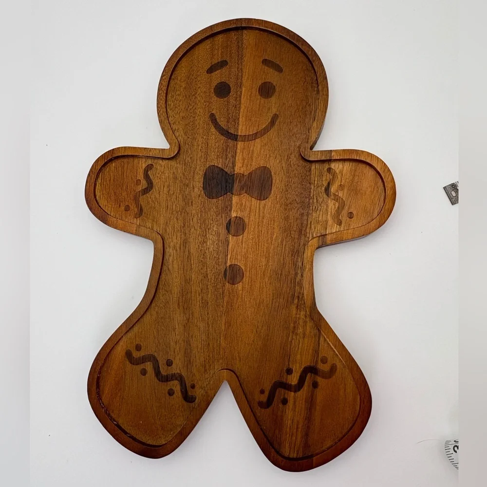 Wooden Gingerbread Man Cutting Board